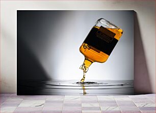 Πίνακας, Whiskey Bottle Pouring Ρίχνοντας μπουκάλι ουίσκι