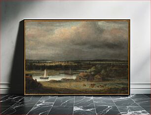 Πίνακας, Wide River Landscape by Philips Koninck