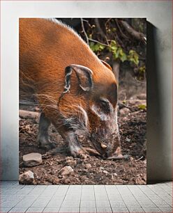 Πίνακας, Wild Boar in Natural Habitat Αγριογούρουνο σε φυσικό βιότοπο