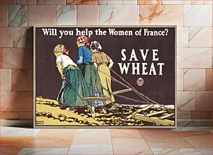 Πίνακας, Will you help the women of France? (1918) by Edward Penfield