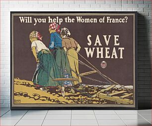 Πίνακας, Will you help the women of France? (1918) by Edward Penfield