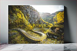 Πίνακας, Winding Mountain Path in Autumn Ελικοειδής ορεινή διαδρομή το φθινόπωρο