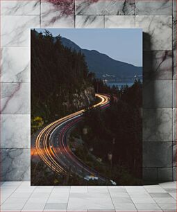 Πίνακας, Winding Mountain Road at Dusk Ορεινός δρόμος με στροφές το σούρουπο