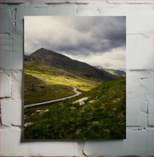 Πίνακας, Winding Road through Mountains Δρόμος με στροφές μέσα από βουνά