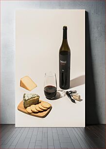 Πίνακας, Wine and Cheese Snack Σνακ με κρασί και τυρί