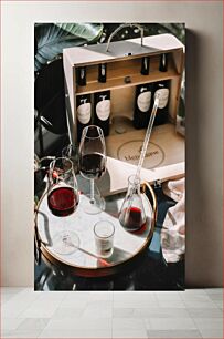 Πίνακας, Wine Tasting Setup Ρύθμιση γευσιγνωσίας κρασιού