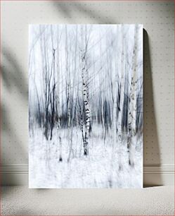 Πίνακας, Winter Birches in the Mist Χειμερινές Σημύδες στην Ομίχλη