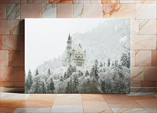 Πίνακας, Winter Castle in the Forest Χειμερινό Κάστρο στο Δάσος