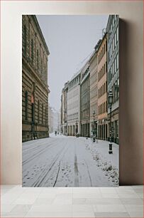 Πίνακας, Winter Cityscape Χειμερινό αστικό τοπίο