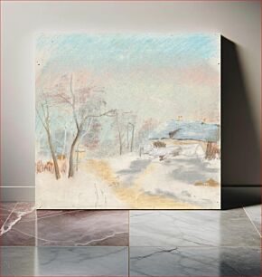 Πίνακας, Winter country by László Mednyánszky