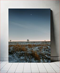 Πίνακας, Winter Field at Dusk Χειμερινό Πεδίο στο σούρουπο