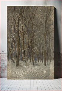 Πίνακας, Winter forest by László Mednyánszky