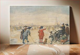 Πίνακας, Winter Games on the Frozen River Ijssel (ca. 1626) by Hendrick Avercamp