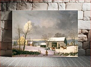 Πίνακας, Winter in the Country (ca. 1858) by George Henry Durrie