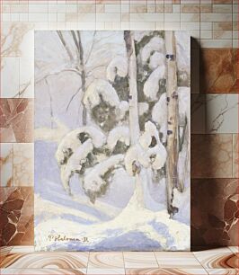 Πίνακας, Winter landscape, 1932, by Pekka Halonen