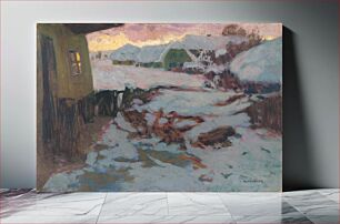 Πίνακας, Winter landscape, Alois Kalvoda