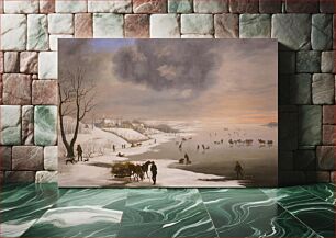 Πίνακας, Winter Landscape with Brabrand Church