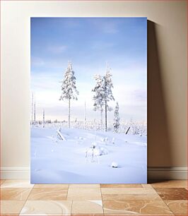Πίνακας, Winter Landscape with Snowy Trees Χειμερινό τοπίο με χιονισμένα δέντρα
