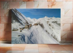 Πίνακας, Winter Mountain Ruins Χειμερινά ερείπια βουνών