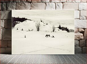 Πίνακας, Winter road ii, 1899, by Hugo Simberg