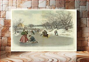 Πίνακας, Winter's Enjoyment in Central Park, George Blair