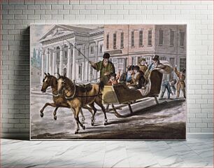 Πίνακας, Winter Scene in Philadelphia—The Bank of the United States in the Background