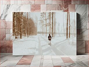 Πίνακας, Winter Walk in the Forest Χειμερινός περίπατος στο δάσος