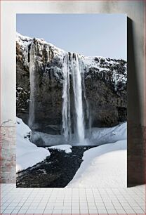 Πίνακας, Winter Waterfall Χειμερινός Καταρράκτης