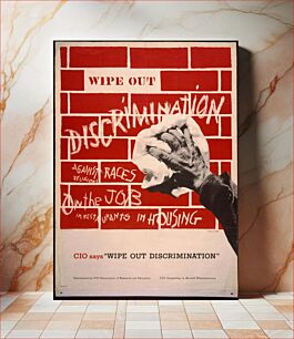Πίνακας, Wipe out discrimination. CIO says "Wipe out discrimination" / Milton Ackoff