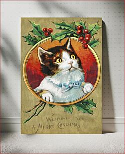 Πίνακας, Wishing you a Merry Christmas (1910) from The Miriam And Ira D. Wallach Division Of Art, Prints and Photographs: Picture Collection published by Bamforth & Co