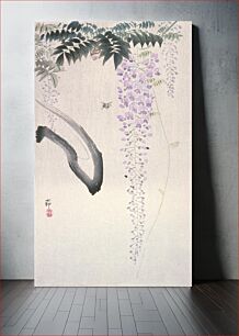 Πίνακας, Wisteria and Wasp by Ohara Shōson