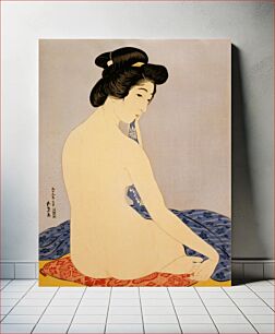 Πίνακας, Woman after bath (the model Tomi after bath) (1920) by Goyō Hashiguchi