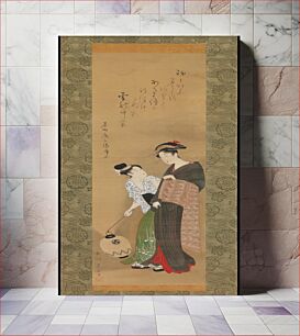 Πίνακας, Woman and Attendant by Utagawa Toyokuni