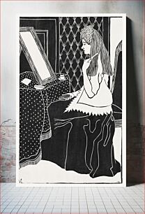 Πίνακας, Woman at dressing table (Vrouw aan kaptafel) (c.1899) by Samuel Jessurun de Mesquita