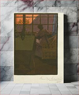 Πίνακας, Woman at the window, 1908, Eric O. W. Ehrström