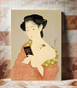 Πίνακας, Woman at Toilette by Hashiguchi Goyo
