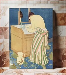 Πίνακας, Woman Bathing (1890–1891) by Mary Cassatt