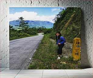 Πίνακας, Woman by a Mountain Road Woman by a Mountain Road