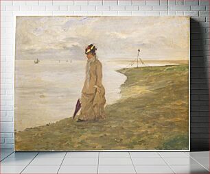 Πίνακας, Woman by the Seaside (19th century) by French 19th Century