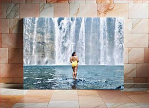 Πίνακας, Woman by Waterfall Woman by Waterfall