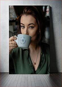 Πίνακας, Woman Drinking Coffee Γυναίκα που πίνει καφέ