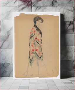 Πίνακας, Woman in a floral dress