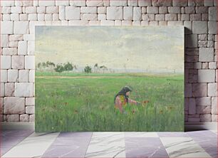 Πίνακας, Woman in a meadow, Karol Miloslav Lehotský