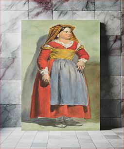 Πίνακας, Woman in italian costume, Vojtech Klimkovič
