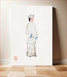Πίνακας, Woman in mourning robe illustration