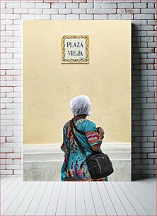 Πίνακας, Woman in Plaza Vieja Γυναίκα στην Plaza Vieja