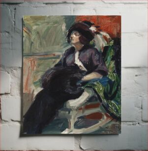 Πίνακας, Woman in rocking chair, 1910, Santeri Salokivi