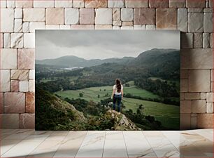 Πίνακας, Woman Overlooking a Valley Γυναίκα με θέα σε μια κοιλάδα