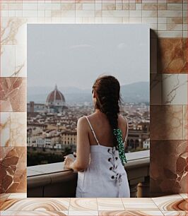 Πίνακας, Woman Overlooking Florence Γυναίκα με θέα τη Φλωρεντία
