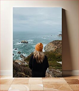 Πίνακας, Woman Overlooking the Sea Γυναίκα με θέα στη θάλασσα